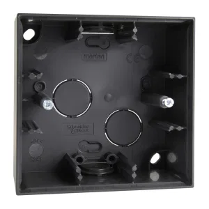 Schneider Electric MTN524114 коробка одинарная для накладного монтажа (Merten M-Elegance), антрацитовый, 1 пост (ШНАЙДЕР) Schneider Electric MTN524114 коробка одинарная для накладного монтажа (Merten M-Elegance), антрацитовый, 1 пост (ШНАЙДЕР)