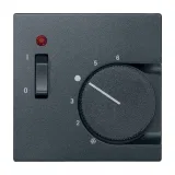 Накладка на терморегулятор Schneider Electric MERTEN SYSTEM M MTN536114 (антрацит)