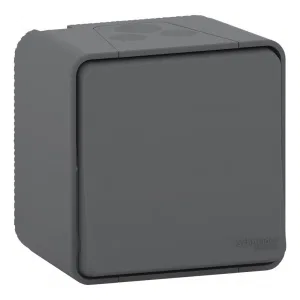 Schneider Electric Mureva S MUR35026 - кнопочный выключатель, открытая установка, антрацит (ШНАЙДЕР) Schneider Electric Mureva S MUR35026 - кнопочный выключатель, открытая установка, антрацит (ШНАЙДЕР)
