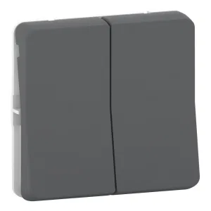 Schneider Electric MUR35326 Mureva S — двойной кнопочный выключатель, антрацит, IP55 (ШНАЙДЕР) Schneider Electric MUR35326 Mureva S — двойной кнопочный выключатель, антрацит, IP55 (ШНАЙДЕР)