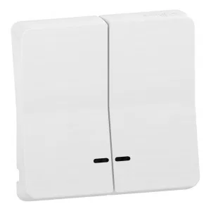 Schneider Electric MUR39205 Клавиша двойная, белая, Mureva Styl (ШНАЙДЕР) Schneider Electric MUR39205 Клавиша двойная, белая, Mureva Styl (ШНАЙДЕР)