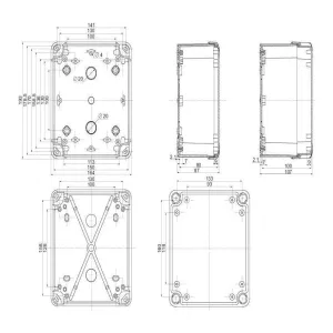 Корпус Schneider Electric THALASSA, 164x192x87мм, IP66, пластик (ШНАЙДЕР) Корпус Schneider Electric THALASSA, 164x192x87мм, IP66, пластик (ШНАЙДЕР)
