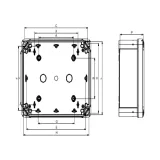 Корпус Schneider Electric Thalassa TBS, 241x291x88мм, IP66, пластик