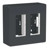 Schneider Electric UNICA SYSTEM+ блок открытой установки 2х2, антрацит, NU122454