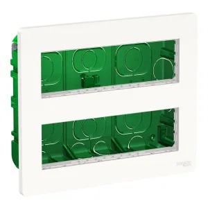 Schneider Electric UNICA SYSTEM+ блок скрытой установки 2х4, антибактериальный, NU171820 (ШНАЙДЕР) Schneider Electric UNICA SYSTEM+ блок скрытой установки 2х4, антибактериальный, NU171820 (ШНАЙДЕР)