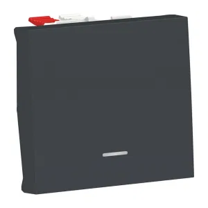 Schneider Electric Unica Modular NU320354S 1-клавишный переключатель с подсветкой, антрацит (ШНАЙДЕР) Schneider Electric Unica Modular NU320354S 1-клавишный переключатель с подсветкой, антрацит (ШНАЙДЕР)