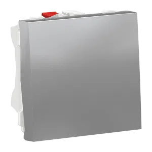 Schneider Electric NU320630 — кнопочный выключатель Unica Modular, 1 клавиша, 10 А, 2 модуля, алюминий (ШНАЙДЕР) Schneider Electric NU320630 — кнопочный выключатель Unica Modular, 1 клавиша, 10 А, 2 модуля, алюминий (ШНАЙДЕР)