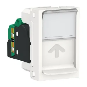 Розетка компьютерная RJ45 Cat.5 Schneider Electric UNICA MODULAR, белый (ШНАЙДЕР) Розетка компьютерная RJ45 Cat.5 Schneider Electric UNICA MODULAR, белый (ШНАЙДЕР)
