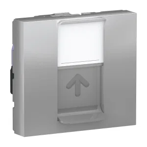 Розетка компьютерная RJ45 Cat.6 Schneider Electric UNICA MODULAR, алюминий (ШНАЙДЕР) Розетка компьютерная RJ45 Cat.6 Schneider Electric UNICA MODULAR, алюминий (ШНАЙДЕР)