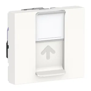 Розетка компьютерная RJ45 Cat.6 Schneider Electric UNICA MODULAR, белый (ШНАЙДЕР) Розетка компьютерная RJ45 Cat.6 Schneider Electric UNICA MODULAR, белый (ШНАЙДЕР)