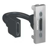 Schneider Electric UNICA MODULAR розетка HDMI, алюминий, NU343030