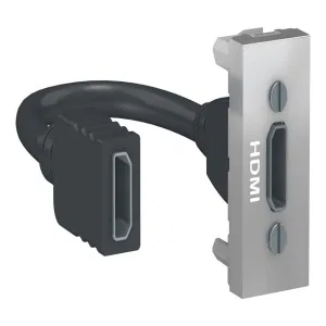 Schneider Electric UNICA MODULAR розетка HDMI NU343030, алюминий (ШНАЙДЕР) Schneider Electric UNICA MODULAR розетка HDMI NU343030, алюминий (ШНАЙДЕР)