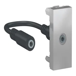 Schneider Electric UNICA MODULAR розетка mini-jack NU343330, алюминий (ШНАЙДЕР) Schneider Electric UNICA MODULAR розетка mini-jack NU343330, алюминий (ШНАЙДЕР)