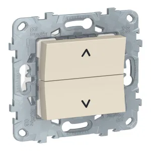 Schneider Electric UNICA NEW NU520744 - выключатель для жалюзи, без фиксации, 2-клавишный, бежевый (ШНАЙДЕР) Schneider Electric UNICA NEW NU520744 - выключатель для жалюзи, без фиксации, 2-клавишный, бежевый (ШНАЙДЕР)