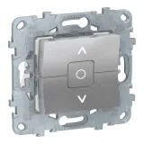 Schneider Electric UNICA NEW NU520830 Выключатель для жалюзи с фиксацией, алюминий
