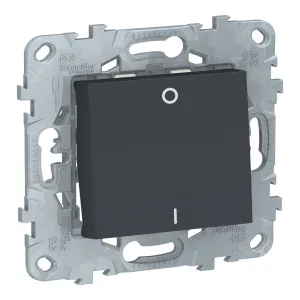 Выключатель 1-клавишный двухполюсный Schneider Electric UNICA NEW, скрытый монтаж, 16А, антрацит (ШНАЙДЕР) Выключатель 1-клавишный двухполюсный Schneider Electric UNICA NEW, скрытый монтаж, 16А, антрацит (ШНАЙДЕР)