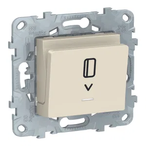 Schneider Electric UNICA NEW NU528344 карточный выключатель, бежевый (ШНАЙДЕР) Schneider Electric UNICA NEW NU528344 карточный выключатель, бежевый (ШНАЙДЕР)