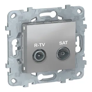 Schneider Electric NU545530 Розетка TV-FM-SAT оконечная, алюминий (ШНАЙДЕР) Schneider Electric NU545530 Розетка TV-FM-SAT оконечная, алюминий (ШНАЙДЕР)