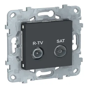 Schneider Electric NU545554 Розетка TV-FM-SAT оконечная, антрацит (ШНАЙДЕР) Schneider Electric NU545554 Розетка TV-FM-SAT оконечная, антрацит (ШНАЙДЕР)