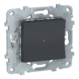 Schneider Electric NU551554, светорегулятор нажимной, Unica New Wiser, 200 ВА, антрацит
