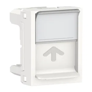 Schneider Electric New Unica NU941018 - накладка на розетку RJ45, 1 модуль, белый (ШНАЙДЕР) Schneider Electric New Unica NU941018 - накладка на розетку RJ45, 1 модуль, белый (ШНАЙДЕР)