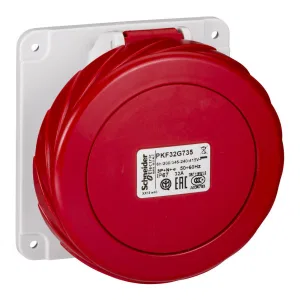 Schneider Electric PratiKa PKF32G735 розетка панельная 32 А 380 - 415 В IP67 3P + N + E (ШНАЙДЕР) Schneider Electric PratiKa PKF32G735 розетка панельная 32 А 380 - 415 В IP67 3P + N + E (ШНАЙДЕР)
