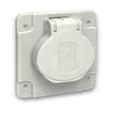 Schneider Electric PKS62G — панельная розетка PratiKa 10/16 А, IP54, 250 В