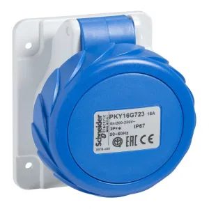 Schneider Electric PKY16G723 — розетка промышленная 16 А, 2P+E, IP67, 220 В (ШНАЙДЕР) Schneider Electric PKY16G723 — розетка промышленная 16 А, 2P+E, IP67, 220 В (ШНАЙДЕР)