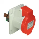 Schneider Electric PKY32G434 — панельная розетка PratiKa 32 А, 380-415 В, IP44, прямая