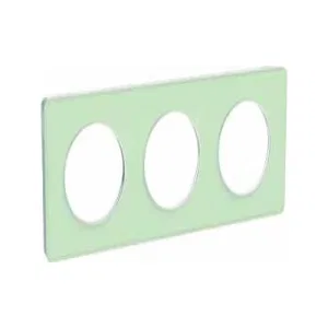 Рамка 3 поста Schneider Electric ODACE, зеленый лед/белый (ШНАЙДЕР) Рамка 3 поста Schneider Electric ODACE, зеленый лед/белый (ШНАЙДЕР)