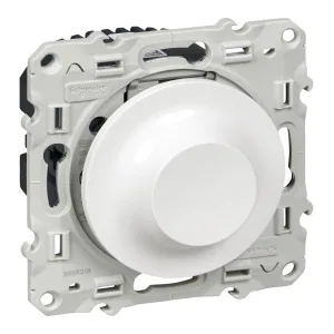 Schneider Electric S52R518 Odace, светорегулятор поворотно-нажимной 9–100 Вт, белый (ШНАЙДЕР) Schneider Electric S52R518 Odace, светорегулятор поворотно-нажимной 9–100 Вт, белый (ШНАЙДЕР)