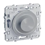 Schneider Electric S53R515 ODACE, светорегулятор поворотно-нажимной, алюминий
