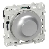 Schneider Electric S53R518, светорегулятор поворотно-нажимной, Odace, 9-100 ВА, алюминий