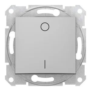 Выключатель 1-клавишный Schneider Electric SEDNA, скрытый монтаж, алюминий (ШНАЙДЕР) Выключатель 1-клавишный Schneider Electric SEDNA, скрытый монтаж, алюминий (ШНАЙДЕР)
