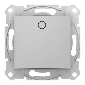 Выключатель 1-клавишный Schneider Electric SEDNA, скрытый монтаж, алюминий (ШНАЙДЕР) Выключатель 1-клавишный Schneider Electric SEDNA, скрытый монтаж, алюминий (ШНАЙДЕР)