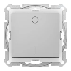 Выключатель 1-клавишный Schneider Electric SEDNA, скрытый монтаж, алюминий (ШНАЙДЕР) Выключатель 1-клавишный Schneider Electric SEDNA, скрытый монтаж, алюминий (ШНАЙДЕР)
