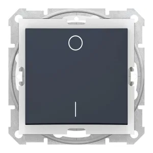 Выключатель 1-клавишный Schneider Electric SEDNA, скрытый монтаж, графит (ШНАЙДЕР) Выключатель 1-клавишный Schneider Electric SEDNA, скрытый монтаж, графит (ШНАЙДЕР)