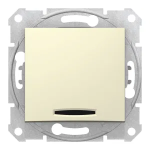 Выключатель 1-клавишный Schneider Electric SEDNA, с подсветкой, скрытый монтаж, бежевый (ШНАЙДЕР) Выключатель 1-клавишный Schneider Electric SEDNA, с подсветкой, скрытый монтаж, бежевый (ШНАЙДЕР)