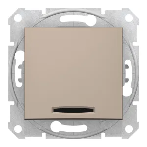 Выключатель 1-клавишный Schneider Electric SEDNA, с подсветкой, скрытый монтаж, титан (ШНАЙДЕР) Выключатель 1-клавишный Schneider Electric SEDNA, с подсветкой, скрытый монтаж, титан (ШНАЙДЕР)
