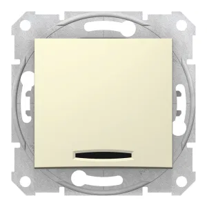 Переключатель 1-клавишный Schneider Electric SEDNA, с подсветкой, скрытый монтаж, бежевый (ШНАЙДЕР) Переключатель 1-клавишный Schneider Electric SEDNA, с подсветкой, скрытый монтаж, бежевый (ШНАЙДЕР)