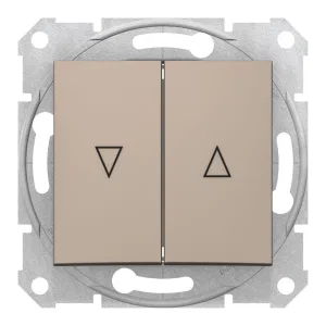 Schneider Electric SDN1300168 — выключатель для жалюзи 2-клавишный, титан (ШНАЙДЕР) Schneider Electric SDN1300168 — выключатель для жалюзи 2-клавишный, титан (ШНАЙДЕР)