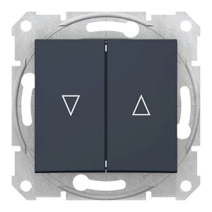 Schneider Electric SDN1300370 — выключатель для жалюзи 2-клавишный, графит (ШНАЙДЕР) Schneider Electric SDN1300370 — выключатель для жалюзи 2-клавишный, графит (ШНАЙДЕР)