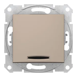 Schneider Electric SDN1600168 — кнопочный выключатель 1-клавишный, титан (ШНАЙДЕР) Schneider Electric SDN1600168 — кнопочный выключатель 1-клавишный, титан (ШНАЙДЕР)