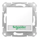 Schneider Electric SDN1600321, кнопочный выключатель с подсветкой, белый