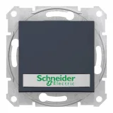 Schneider Electric SDN1600370, кнопочный выключатель, 1 клавиша, с подсветкой, графит