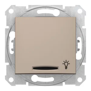 Schneider Electric SDN1800168 — кнопочный выключатель, 1 клавиша, подсветка, титан (ШНАЙДЕР) Schneider Electric SDN1800168 — кнопочный выключатель, 1 клавиша, подсветка, титан (ШНАЙДЕР)