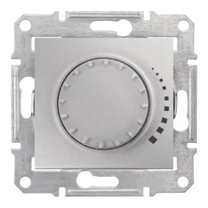 Светорегулятор поворотно-нажимной Schneider Electric SEDNA, 325 Вт, алюминий (ШНАЙДЕР) Светорегулятор поворотно-нажимной Schneider Electric SEDNA, 325 Вт, алюминий (ШНАЙДЕР)