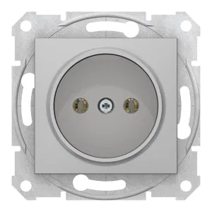 Розетка Schneider Electric SEDNA, скрытый монтаж, алюминий (ШНАЙДЕР) Розетка Schneider Electric SEDNA, скрытый монтаж, алюминий (ШНАЙДЕР)