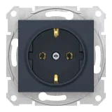 Schneider Electric SDN3000570 Розетка с заземлением, графит