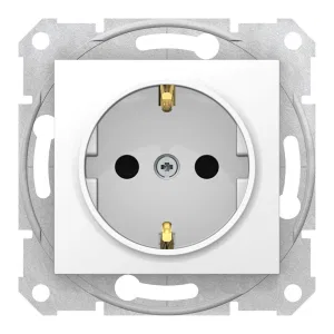 Розетка Schneider Electric SEDNA, скрытый монтаж, с заземлением, со шторками, белый (ШНАЙДЕР) Розетка Schneider Electric SEDNA, скрытый монтаж, с заземлением, со шторками, белый (ШНАЙДЕР)